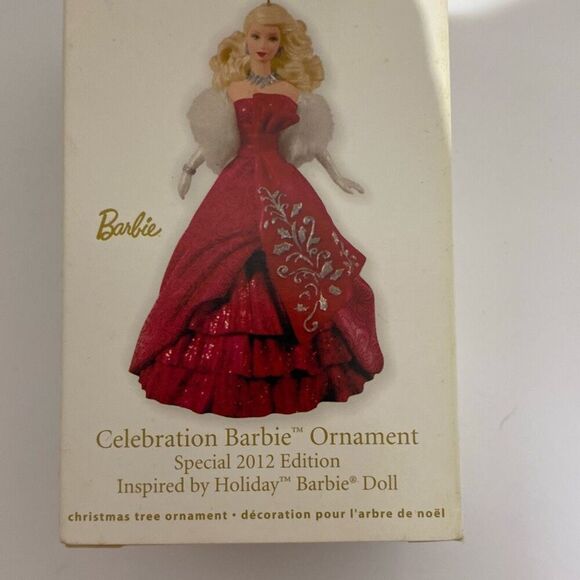 Hallmark Keepsake Red Special 2012 Edition Series Celebration Barbie Ornament OS - Picture 2 of 12